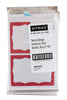 SICURIX RED Border Adhesive Badges 2 Per Sheet 100 Pack WHITE (67642)