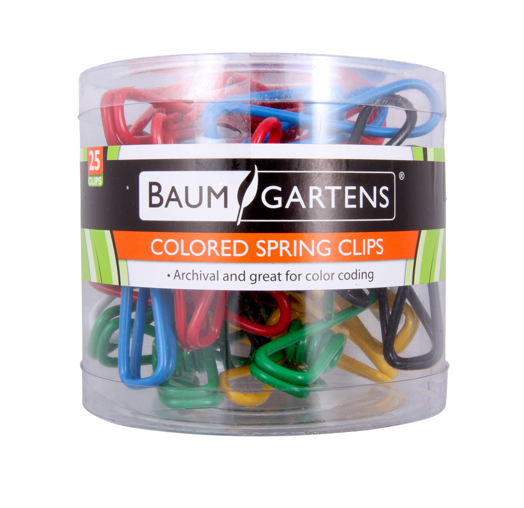 Baumgartens Spring Clips 25 Pack ASSORTED (ES-3100)
