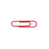Baumgartens Vinyl Coated Paper Clips #1 Standard Size 100 Pack RED (ES-5020)