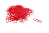 Baumgartens Vinyl Coated Paper Clips #1 Standard Size 100 Pack RED (ES-5020)