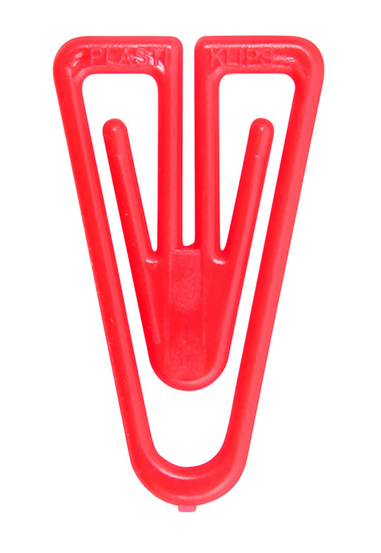 Plastiklips Paper Clips Medium Size 500 Pack RED (LP-0320