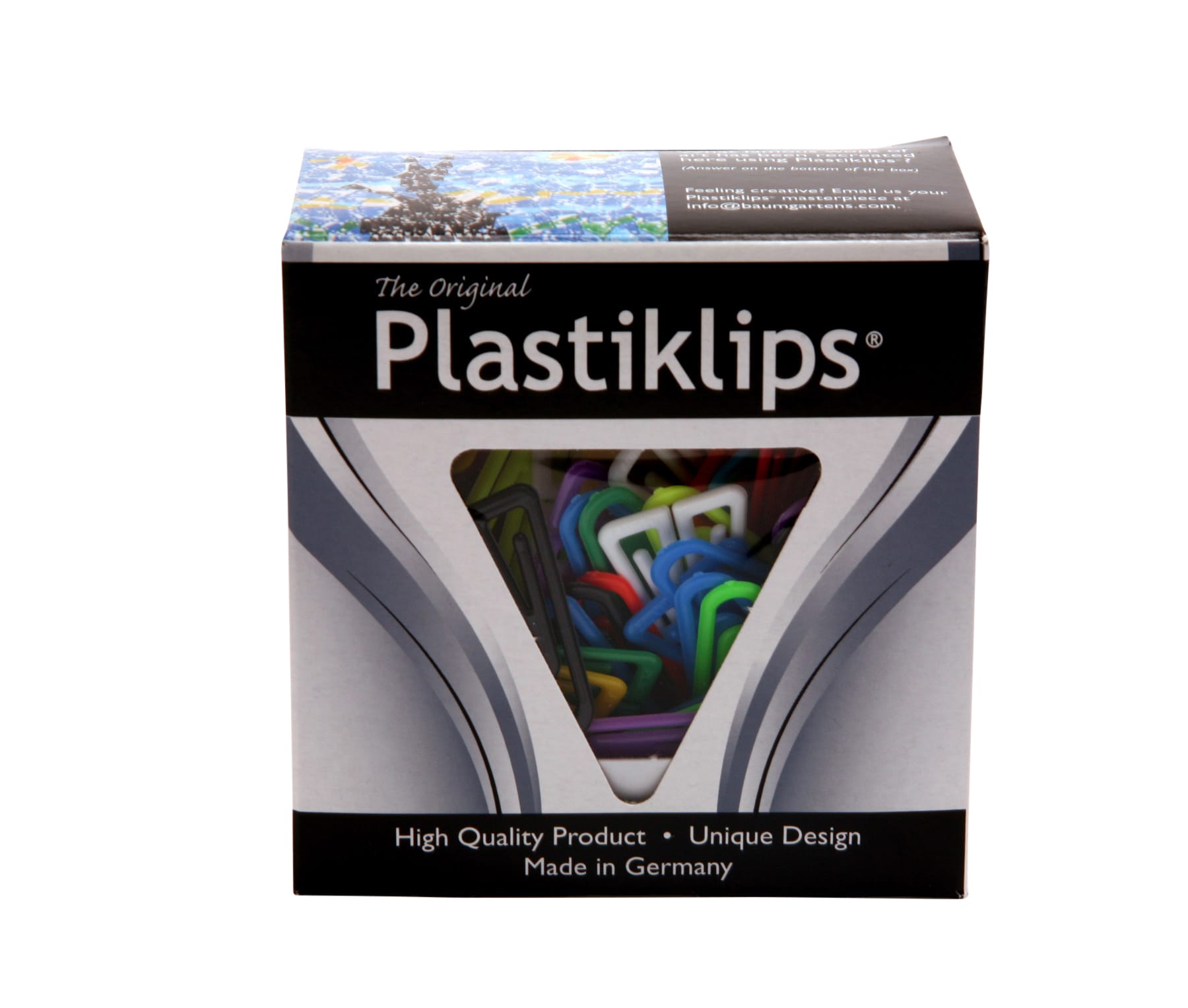 Plastiklips Paper Clips Large Size 200 Pack ASSORTED Colors (LP 0600)