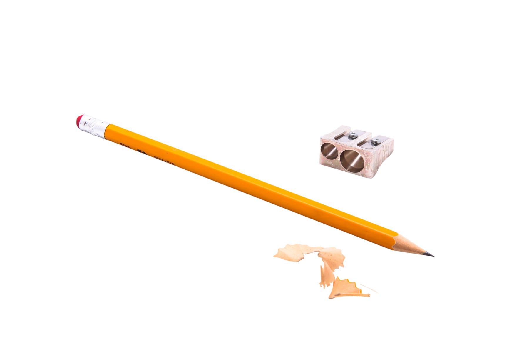Baumgartens Pencil Sharpener Dual Hole SILVER (MR-2110)